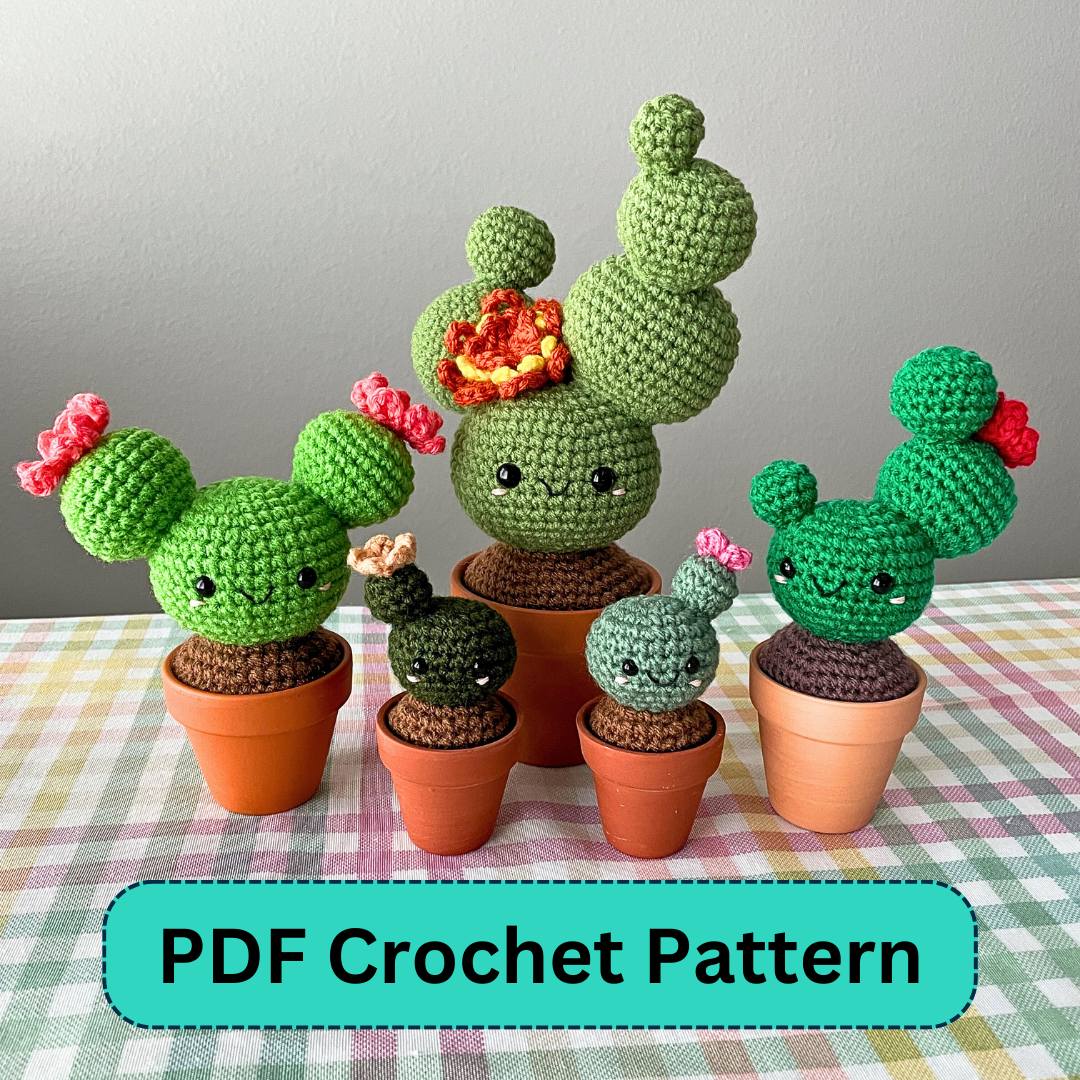 prickly pear cactus crochet pattern free Bubble Cactus Crochet Pattern (PDF) – MerryMakes