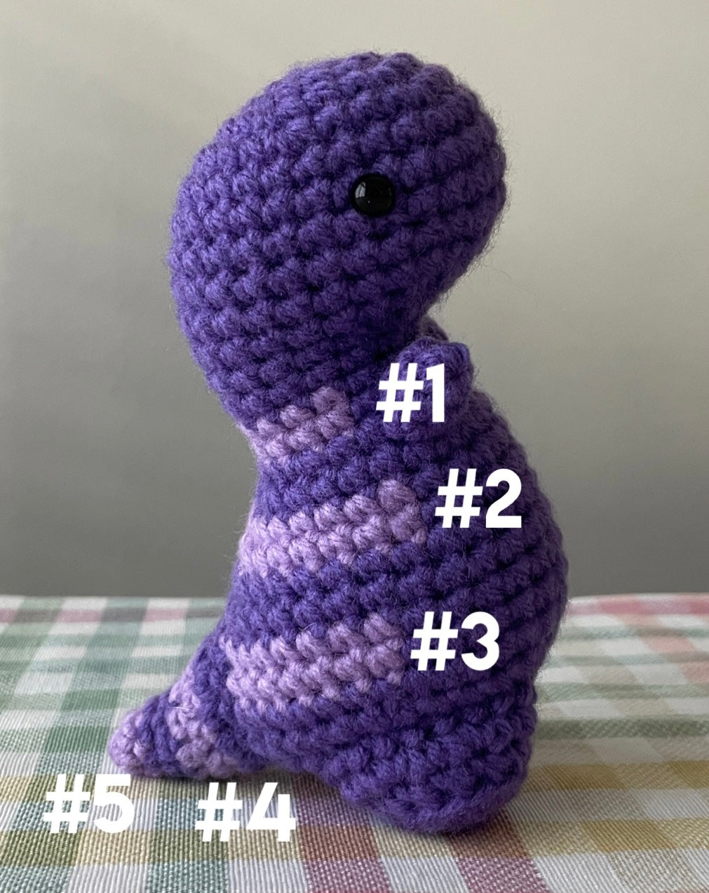Custom Color Mini-Dino (5 inch)