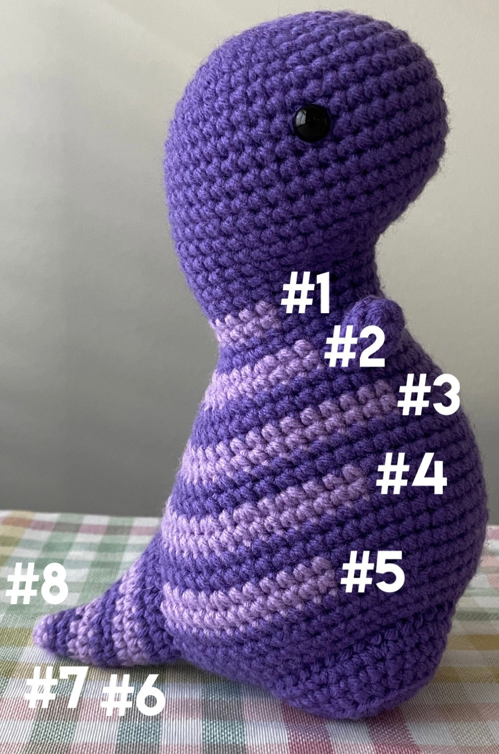Custom Color Dino (8.5 inch)