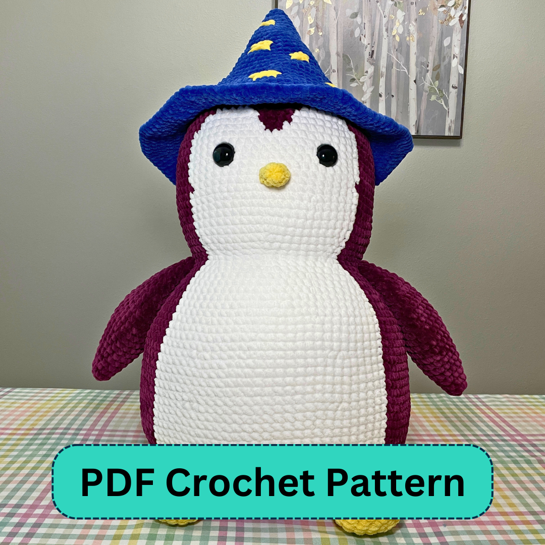 Mega-Pudgy Penguin Crochet Pattern (PDF)