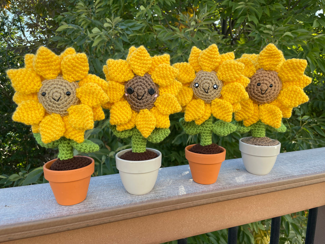 Amigurumi Sunflowers available now!
