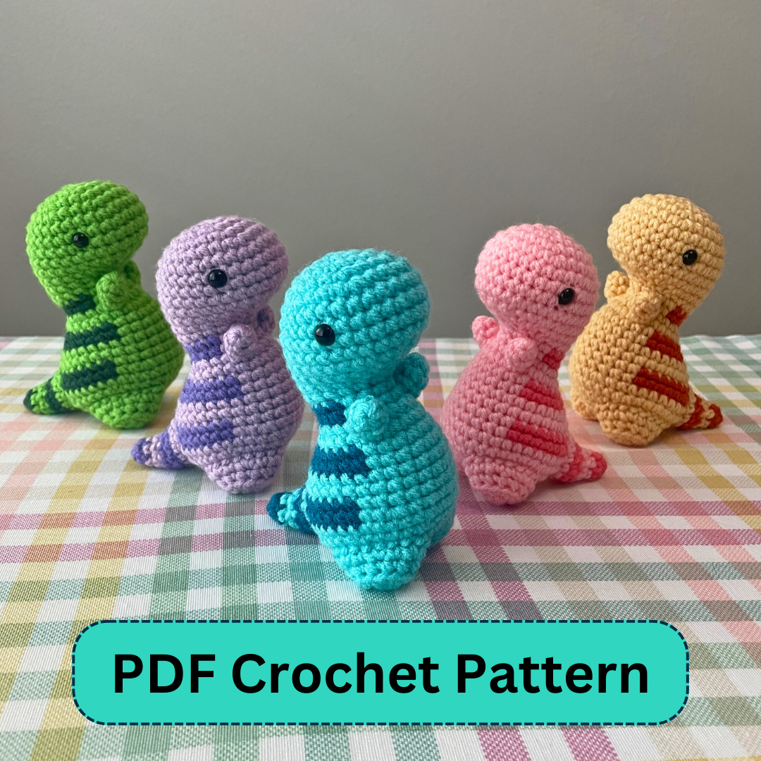 Mini-Dino Crochet Pattern (PDF)