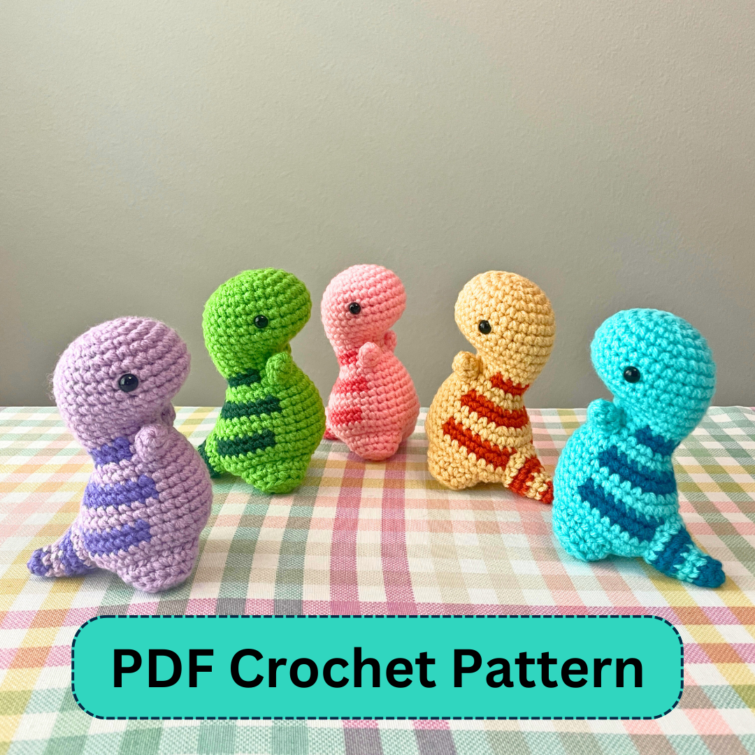 Mini-Dino Crochet Pattern (PDF)