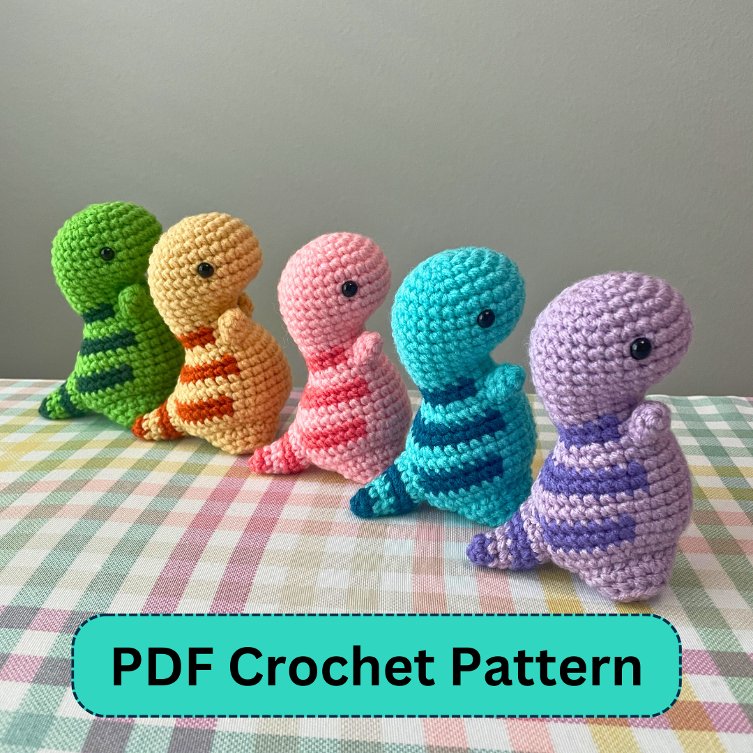 Mini-Dino Crochet Pattern (PDF)