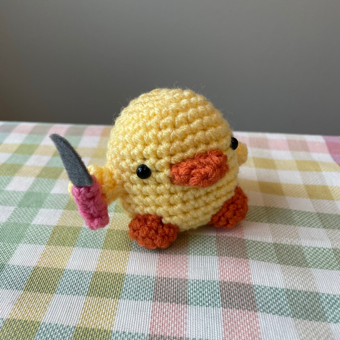 Duck with Knife